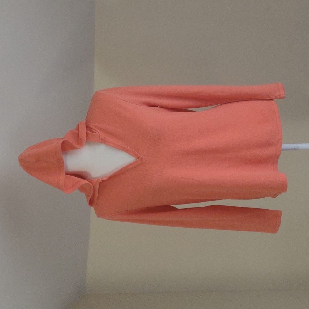 Fresh Produce Made in the USA!! hooded henley orange/peach color Size MD…